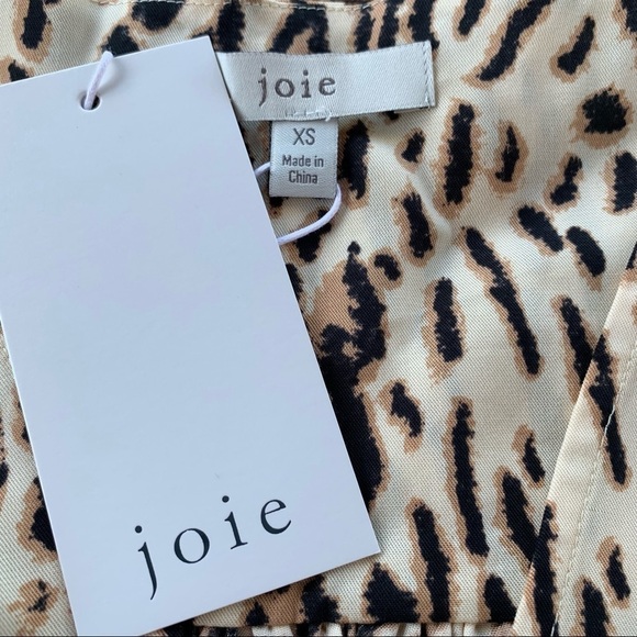 Joie Tadita Leopard Twill Sleveless Top - Picture 7 of 10